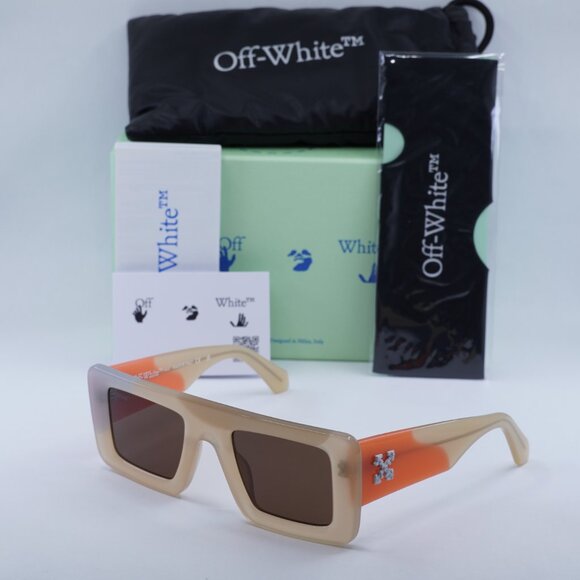 🕶️ New Off-White OERI069 SEATTLE 1764 Sunglasses - Multicolor Sand Frame - Picture 10 of 10